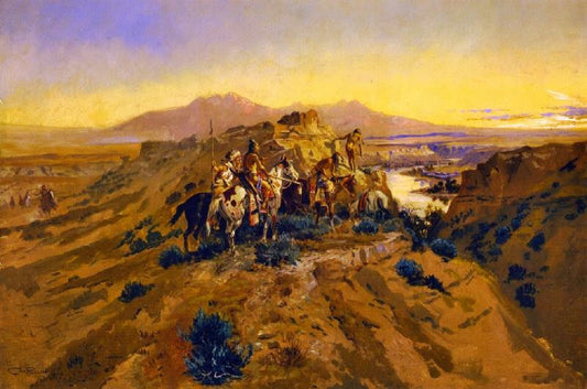 Planning The Attack by Charles Marion Russell