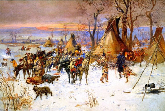 Indian Hunters’ Return by Charles Marion Russell