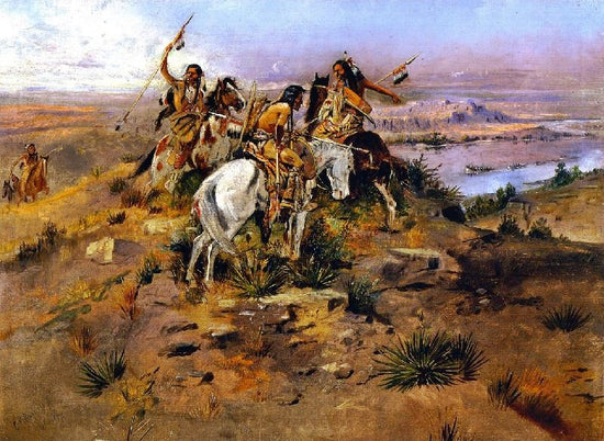 Indians Discovering Lewis And Clark by Charles Marion Russell