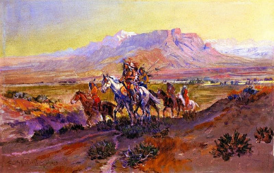 The Forked Trail by Charles Marion Russell