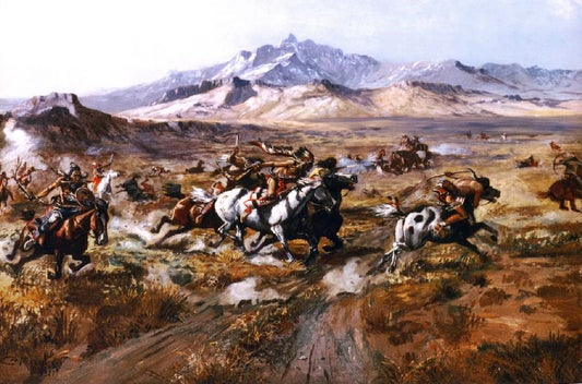 Stage Coach Attack by Charles Marion Russell