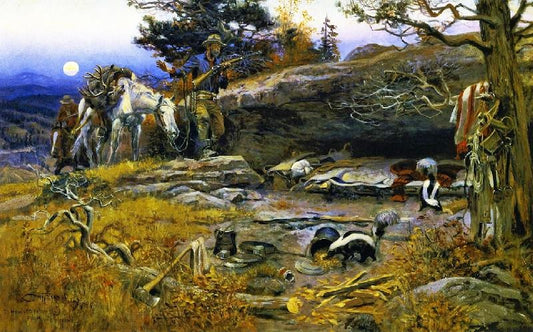 Man’S Weapons Are Useless When Nature Goes Armed by Charles Marion Russell
