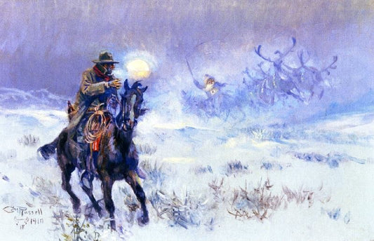 Seeing Santa Claus by Charles Marion Russell