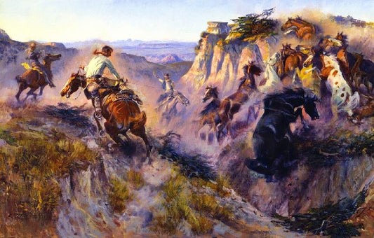 Wild Horse Hunters [No. 2] by Charles Marion Russell