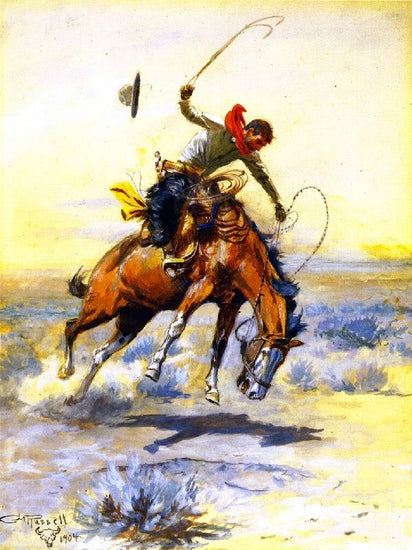 The Bucker by Charles Marion Russell