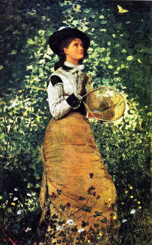 The Butterfly Girl by Winslow Homer