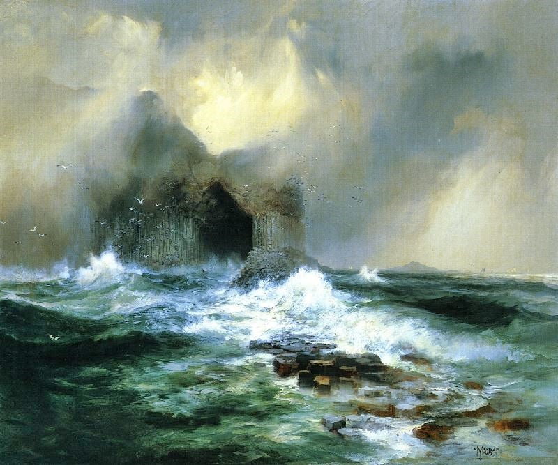Fingal’S Cave, Island Of Staffa, Scotland by Thomas Moran