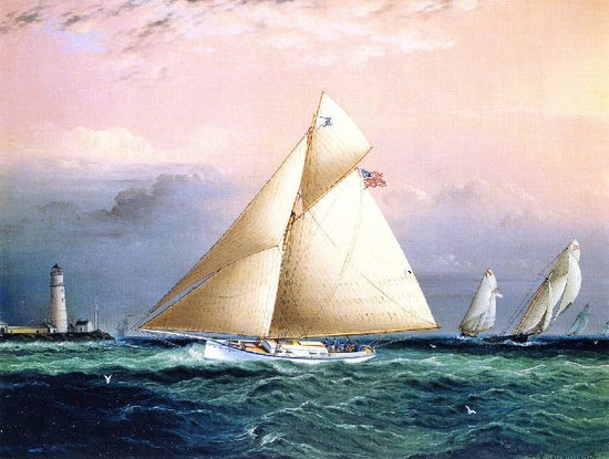 Yacht Race Off Boston Light by James E. Buttersworth