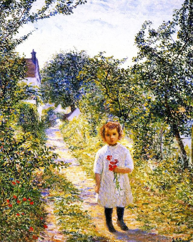 Little Girl N A Lane, Giverny by Lilla Cabot Perr