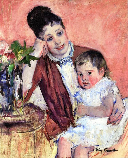 Madame H. De Fleury And Her Child by Mary Cassatt