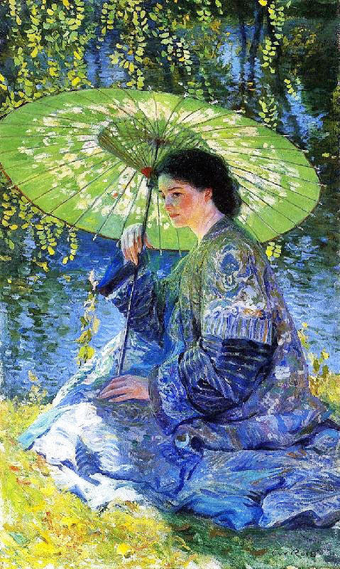 The Green Parasol by Guy Orlando Rose
