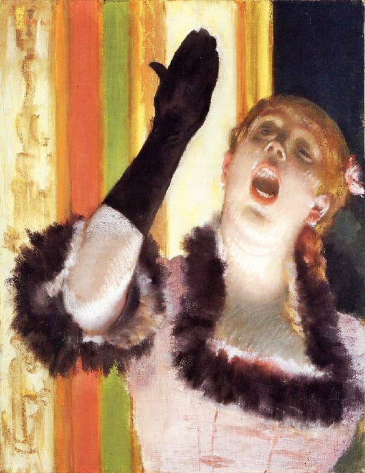 Singer With A Glove by Edgar Degas