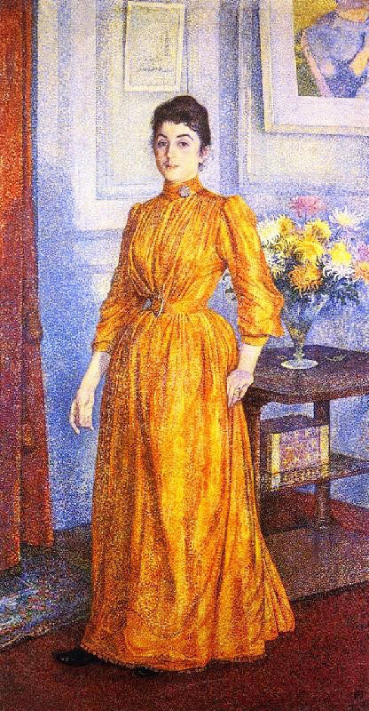 Portrait Of Madame V.R. by Theo van Rysselberghe