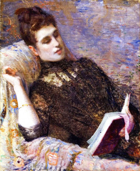 Lady Reading by Theo van Rysselberghe