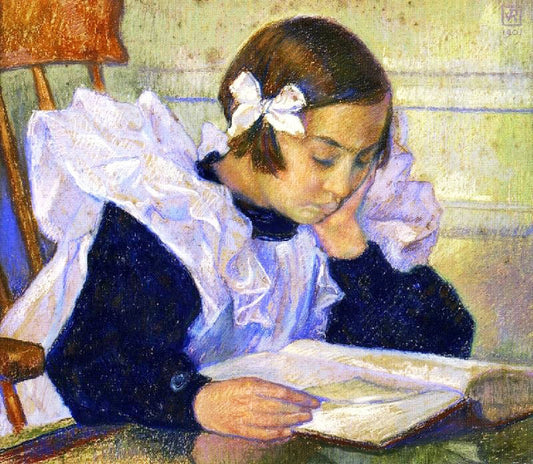 Elisabeth Reading by Theo van Rysselberghe
