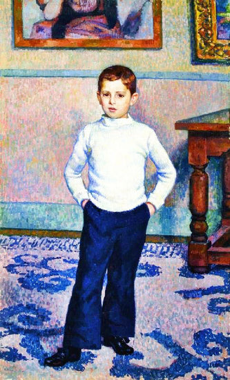 Portrait Of Jean-Marie Gevaert As A Boy by Theo van Rysselberghe
