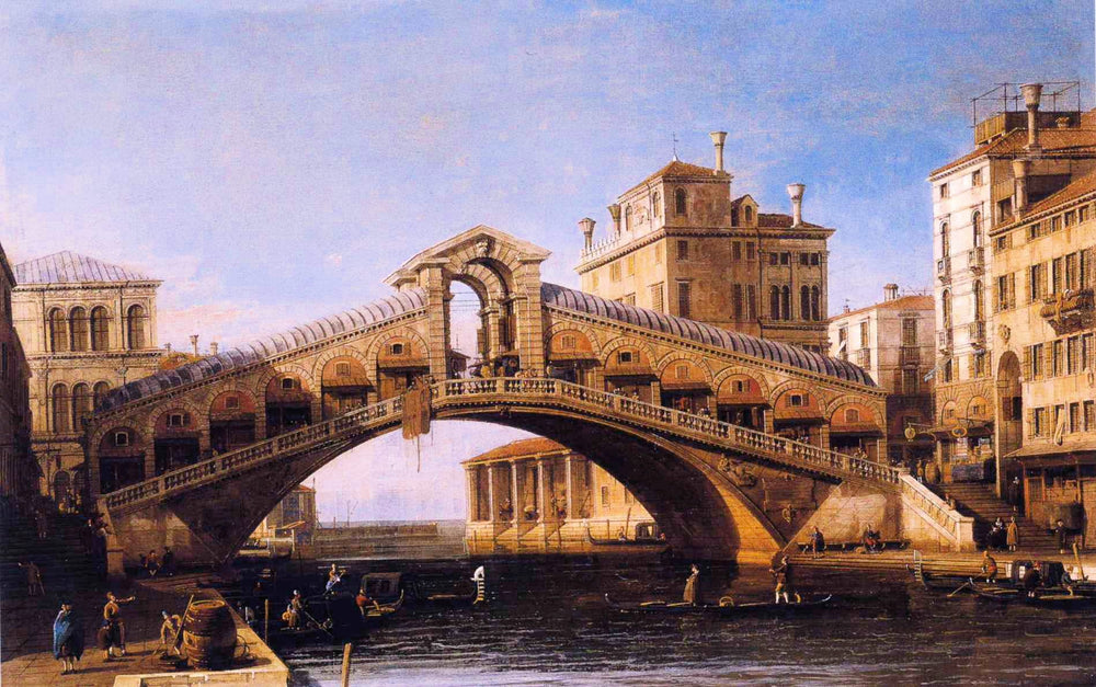 CAPRICCIO OF THE RIALTO BRIDGE WITH THE LAGOON BEYOND