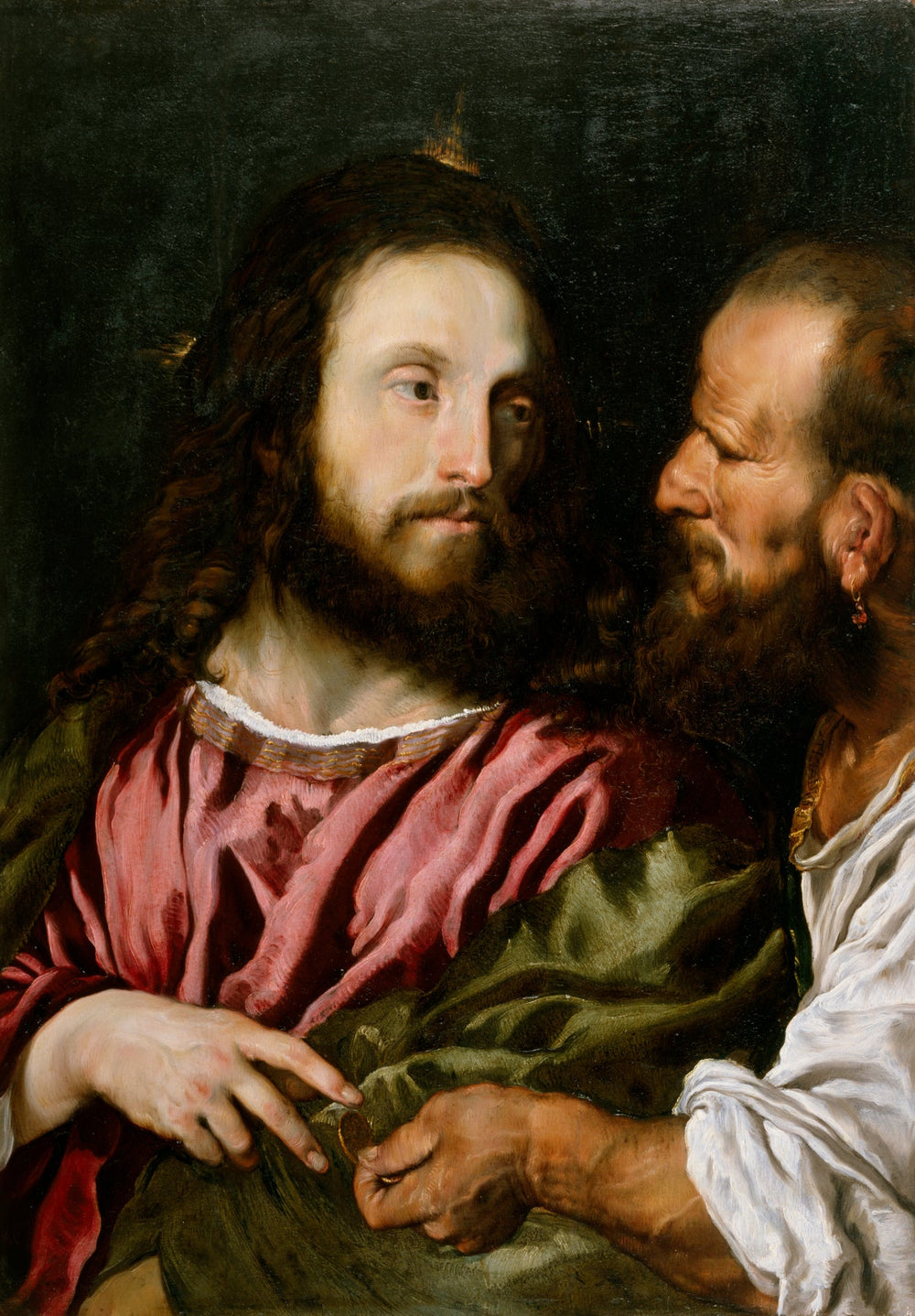 CHRIST AND THE TRIBUTE MONEY (COPY AFTER TITIAN)