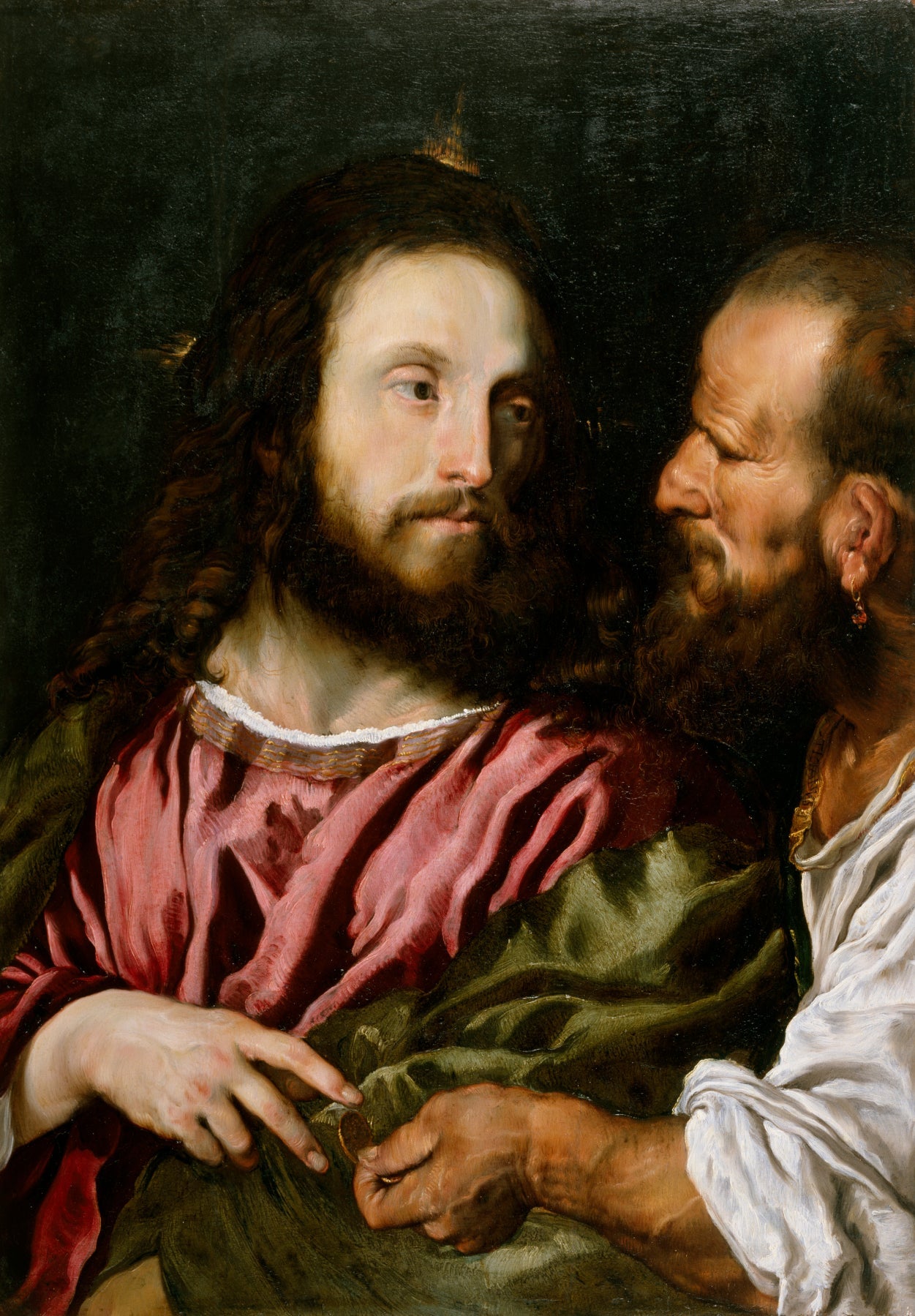CHRIST AND THE TRIBUTE MONEY (COPY AFTER TITIAN)