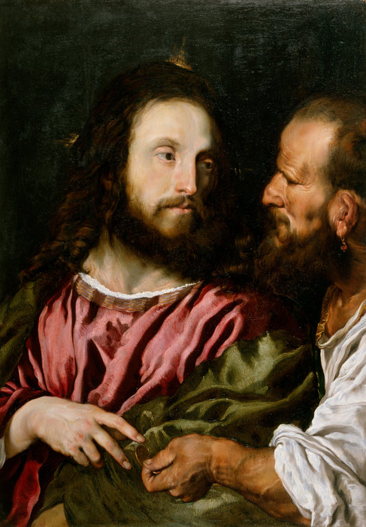 CHRIST AND THE TRIBUTE MONEY (COPY AFTER TITIAN)