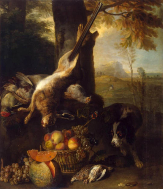 STILL LIFE WITH DEAD HARE AND FRUIT