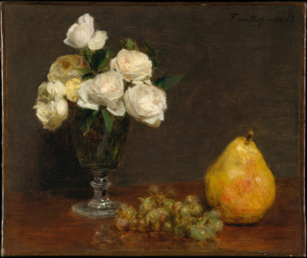 STILL LIFE: ROSES AND FRUIT