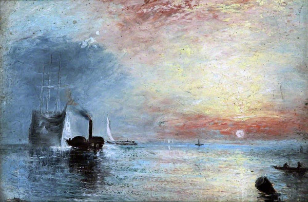 THE FIGHTING ’TEMERAIRE’ TUGGED TO HER LAST BERTH TO BE BROKEN UP