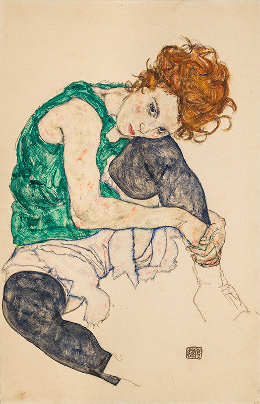 SEATED WOMAN WITH BENT KNEE