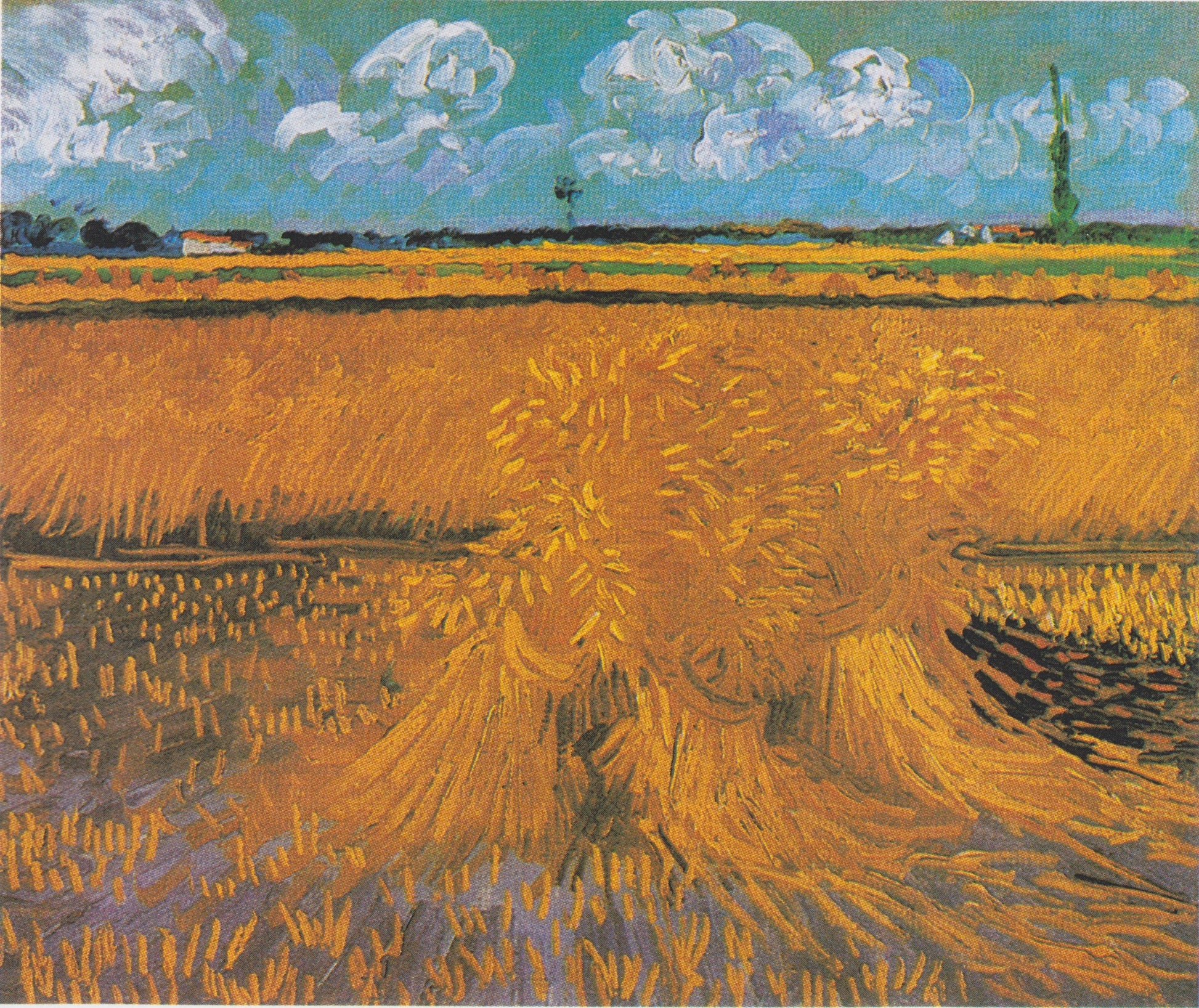 WHEAT FIELD WITH SHEAVES, 1888