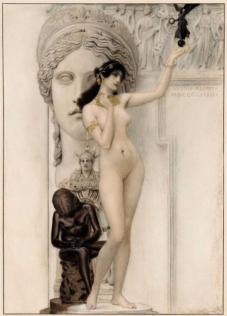Allegory Of Sculpture by Gustav Klimt