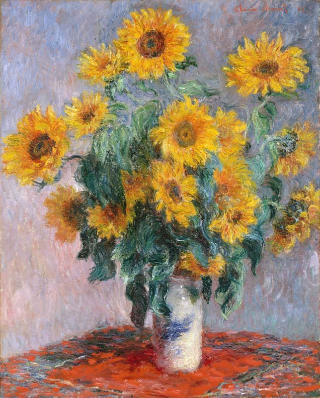 Bouquet Of Sunflowers by Claude Oscar Monet