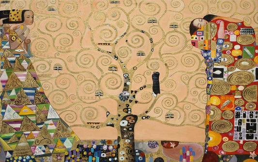The Tree Of Life With Gold Leaf by Gustav Klimt