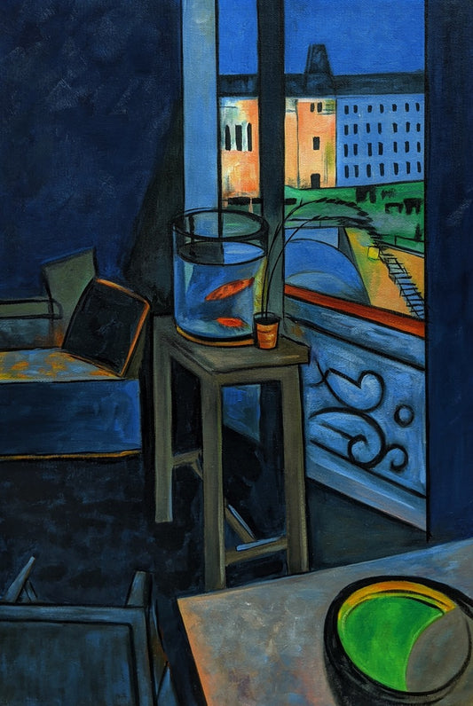 Interior With A Goldfish Bowl by Henri Matisse