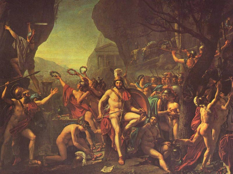 Leonidas At Thermopylae by Jacques-Louis David