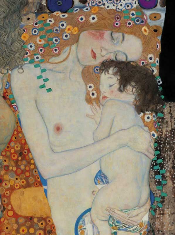 Three Ages Of Woman - Detail by Gustav Klimt