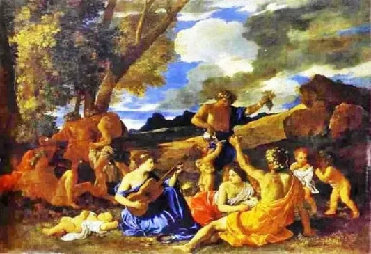 ANDRIANS OR THE GREAT BACCHANAL WITH WOMAN PLAYING A LUTE