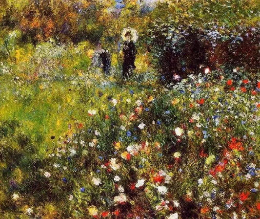 SUMMER LANDSCAPE (WOMAN WITH A PARASOL IN A GARDEN)