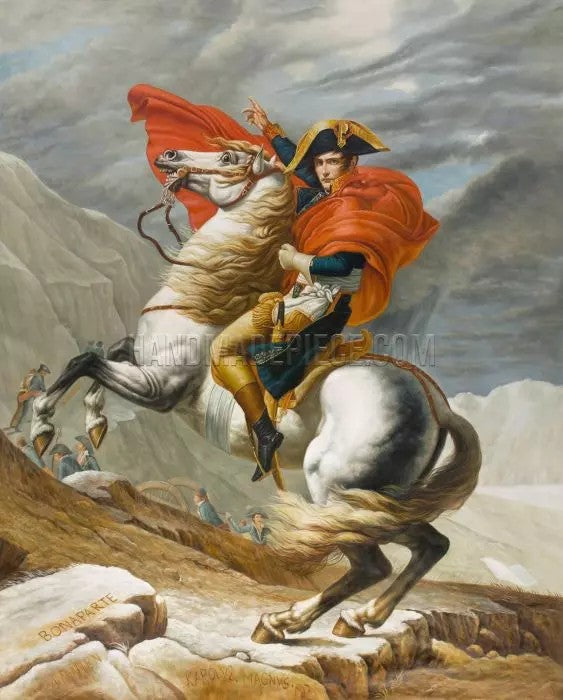 NAPOLEON CROSSING THE ALPS, MALMAISON (NAPOLEON AT THE ST. BERNARD PASS)