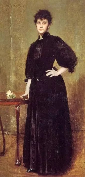 LADY IN BLACK (MRS. LESLIE COTTON)