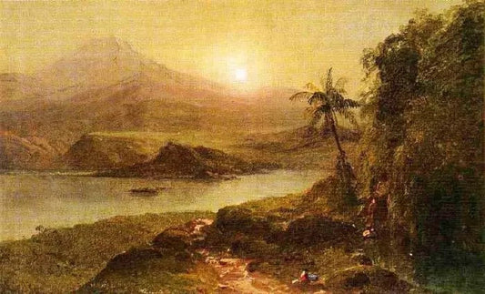 MOUNTAIN LANDSCAPE WITH RIVER, NEAR PHILADELPHIA