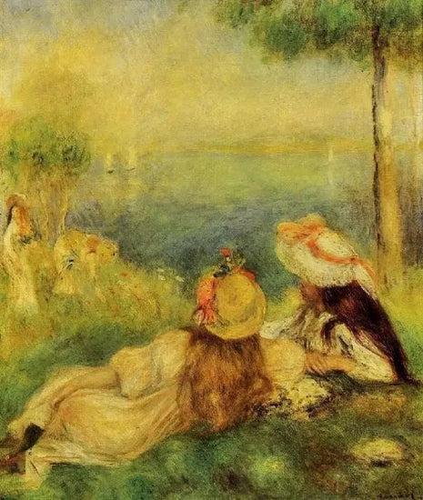 YOUNG GIRLS BY THE SEA