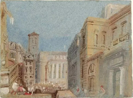 NANTES, THE THÉÂTRE AND PLACE GRASLIN FROM THE RUE DE BREDA GRESSET