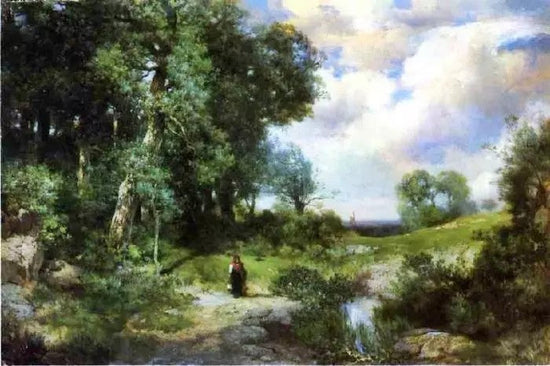 YOUNG GIRL IN A LONG ISLAND LANDSCAPE