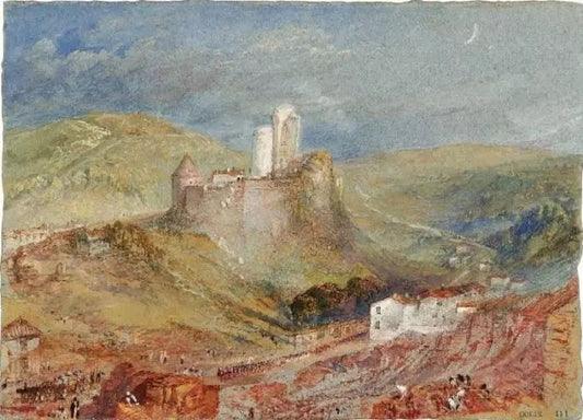 LILLEBONNE, THE CHÂTEAU FROM ABOVE THE ROMAN AMPHITHEATRE