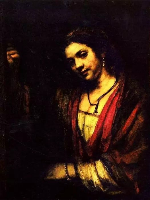 WOMAN IN A DOORWAY (PORTRAIT OF HENDRICKJE STOFFELS)