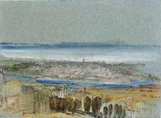 VIEW OF LE HAVRE AND THE SEINE ESTUARY FROM THE HEIGHTS OF STE-ADRESSE