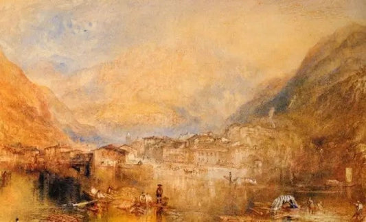 BRUNNEN, FROM THE LAKE OF LUCERNE