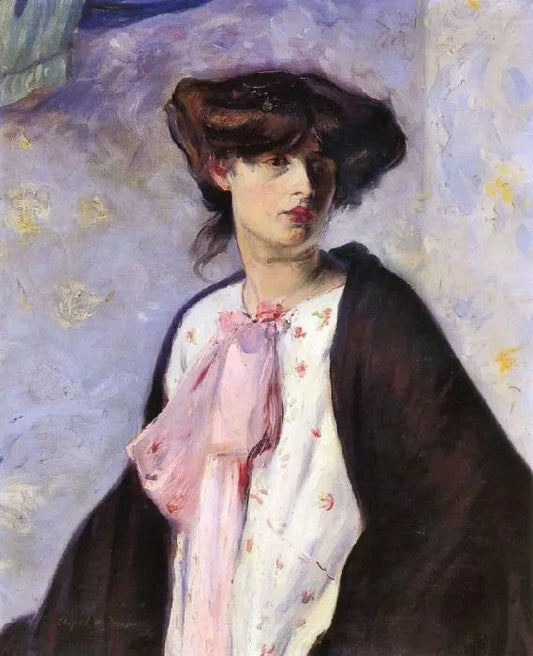 WOMAN WITH A PINK BOW