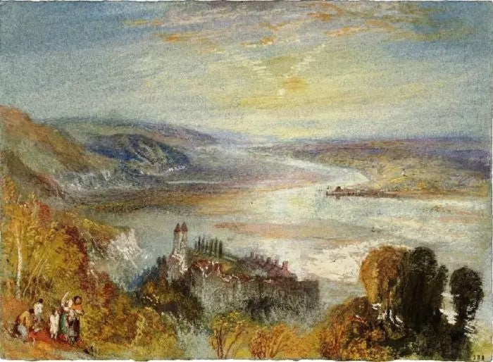 TANCARVILLE, WITH THE TOWN OF QUILLEBEUF IN THE DISTANCE (’BACK VIEW’)