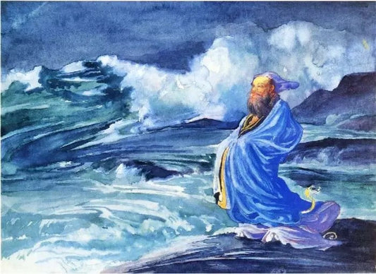 A RISHI CALLING UP A STORM, JAPANESE FOLK LORE